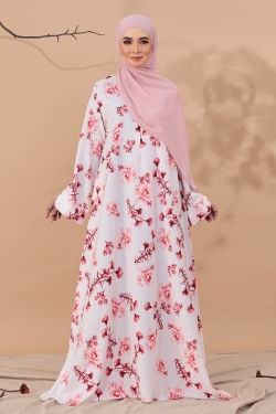 ABAYA PRINTED 1.07 - OFF WHITE